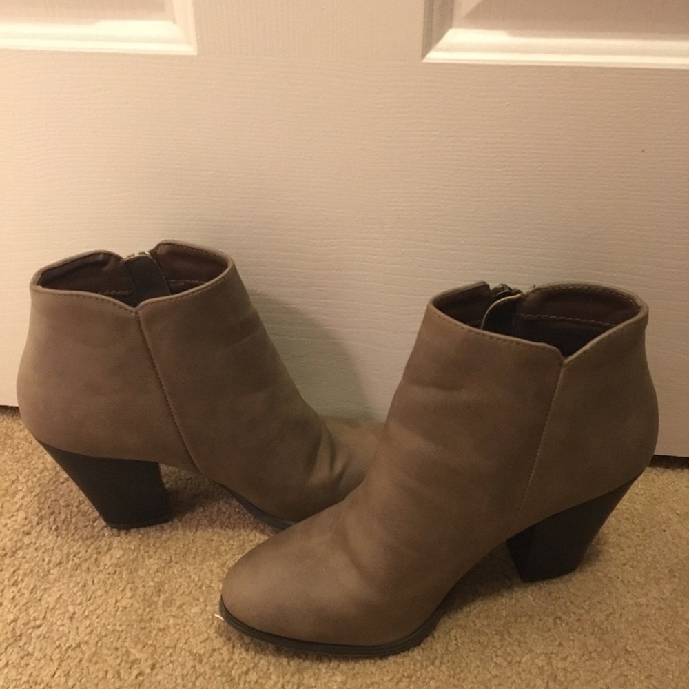 Brown ankle boots